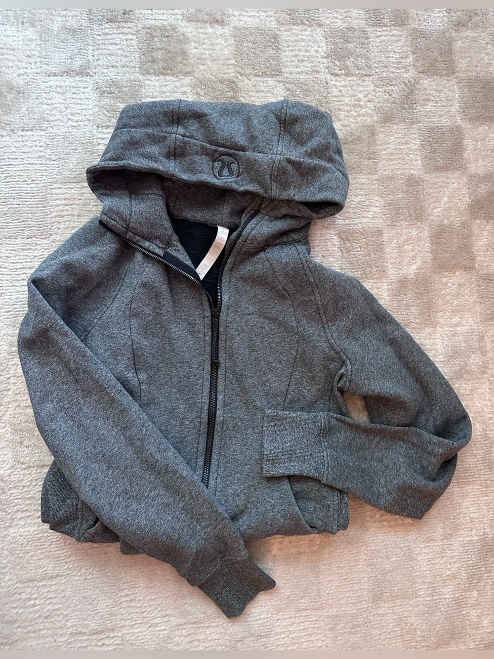 lululemon athletica Gray Full-Zip Hooded Sweatshirt